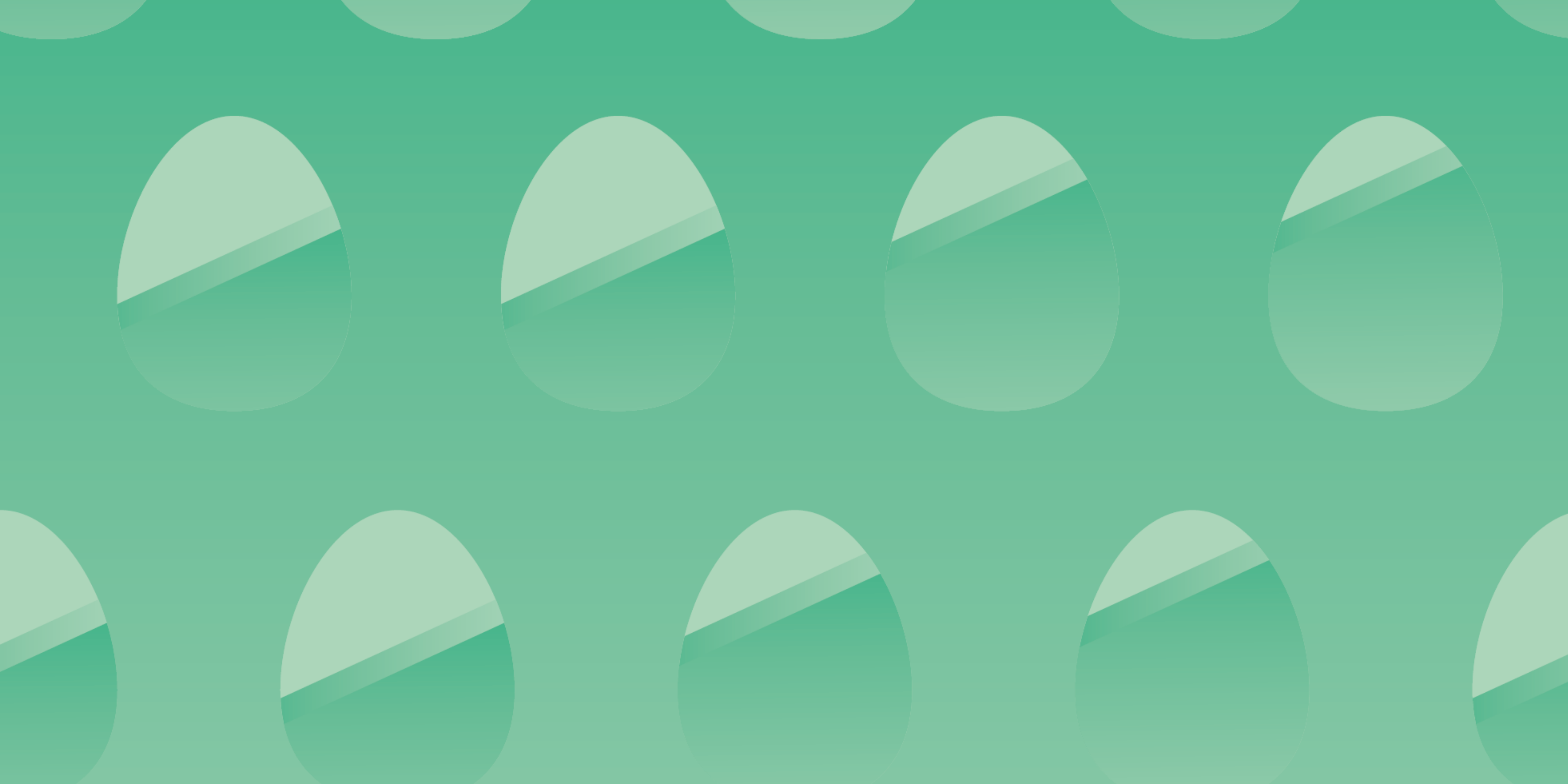 green Easter egg pattern